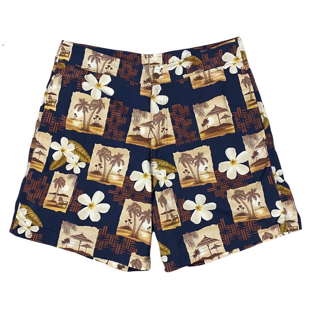 Tommy Bahama Tropical Print Swim Trunks Size Large - Picture 1 of 8